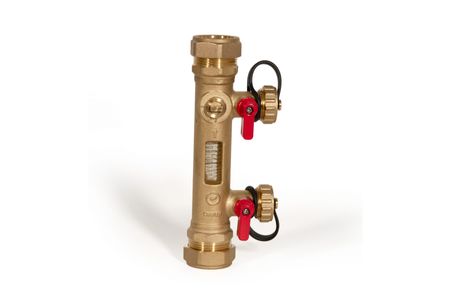 FLOW BALANCING VALVE WITH FILL & FLUSH 28mm